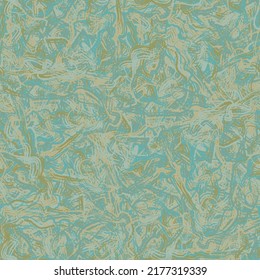 Seamless pattern. Chaotic brush strokes. Blue and khaki. Camouflage.