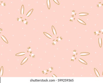 Seamless pattern with chaotic color stars on the dark background. Vector illustration.