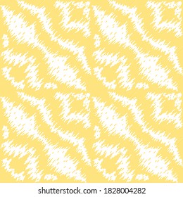 Seamless pattern of chaotic lines. Geometric orange background.
