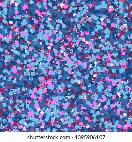 Seamless pattern of chaotic small squares-vector illustration.