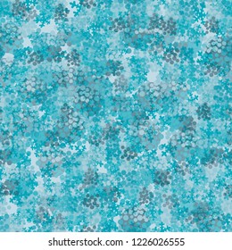 Seamless pattern. Chaotic snowflakes and winter camouflage.