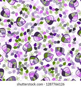 Seamless pattern. Chaotically arranged colored leaves. Colors of the spring landscape.
Background consisting of groups of squares. Easy to edit.