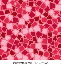 Seamless pattern. Chaotically located multicolored rounded quadrangles. Fashionable camouflage.