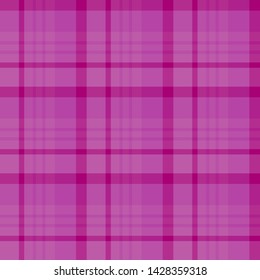 Seamless pattern in charming bright pink colors for plaid, fabric, textile, clothes, tablecloth and other things. Vector image. 
