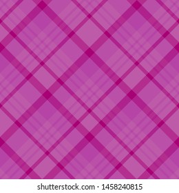 Seamless pattern in charming bright pink colors for plaid, fabric, textile, clothes, tablecloth and other things. Vector image. 
