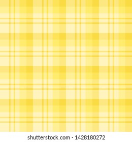 Seamless pattern in charming light yellow colors for plaid, fabric, textile, clothes, tablecloth and other things. Vector image. 