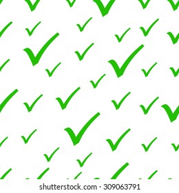 seamless pattern with Check Marks