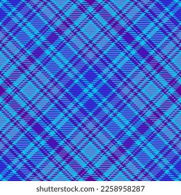 Comprobación de patrones sin inconvenientes. Tejido textil. Fondo vectorial de tela de Tartán en colores azul y turquesa.