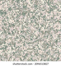 Seamless pattern. Checked camouflage. Beige, khaki and green.