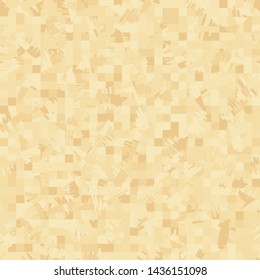 Seamless pattern. Checkered background. Messy strokes. The colors are old paper, with shades of yellow and brown. Camouflage.