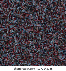 Seamless pattern. Checkered camouflage. Many shades. Chaos of colors. Fashionable texture.