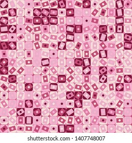 Seamless pattern. Checkered camouflage of unusual structure. The colors are fun. Fashionable shades.