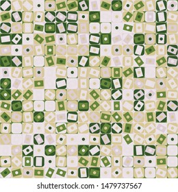 Seamless pattern. Checkered camouflage of unusual structure. The colors are fun. Fashionable shades.