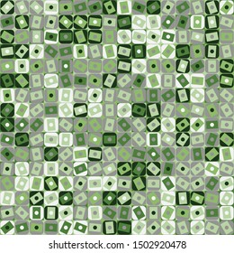 Seamless pattern. Checkered camouflage of unusual structure. The colors are fun. Fashionable shades.