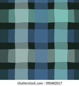 Seamless pattern with checkered geometric texture. Vector illustration