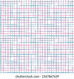 Seamless pattern. Checkered ornament. Kid's colors. Fun colorful. Texture girly fabric. Print for scrapbook, wrap paper, origami paper, phone case, holiday package, wallpaper for children.