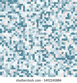 Seamless pattern. Checkered structure broken into jagged pieces. Spring paints.