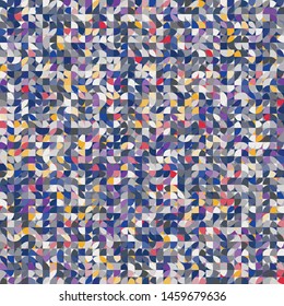 Seamless pattern. The checkered structure intersects with wavy lines. Winter paint.