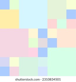 
seamless pattern, checkered style pastel color square colorful3.