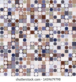 Seamless pattern. Checkered texture with octagons. Chaotic painted picture. Nice colors.