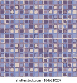 Seamless pattern. Checkered texture of winter shades.