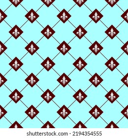 Seamless Pattern Of Checkers And 