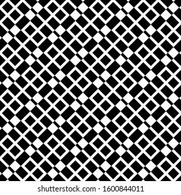 Seamless pattern. Checks, blocks ornament. Squares, rectangles. Ethnic motif. Geometric background. Rhombuses, polygons backdrop. Diamonds, bricks wallpaper. Digital paper, abstract. Vector artwork.