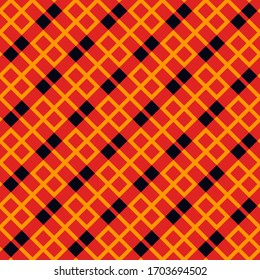 Nahtloses Muster. Schecks, Blockschmuck. Quadrate, Rechtecke. Ethnische Motive. Geometrischer Hintergrund. Hombusse, Polygone-Hintergrund. Diamanten, Backsteine. Digitales Papier, abstrakt. Vektorillustration-Kunstwerke.