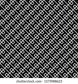 Seamless pattern. Checks, figures ornament. Simple shapes wallpaper. Ethnic motif. Geo backdrop. Squares, polygons illustration. Geometric background. Digital paper, web design, abstract. Vector art