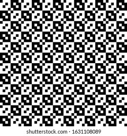 Seamless pattern. Checks, figures ornament. Squares, shapes wallpaper. Ethnic motif. Forms backdrop. Geometric background. Mosaic illustration. Digital paper, textile print, abstract. Vector artwork