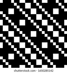 Seamless pattern. Checks ornament. Squares illustration. Digital paper, textile print, web design, abstract. Tiles wallpaper. Shapes backdrop. Forms background. Ethnic motif. Vector artwork.