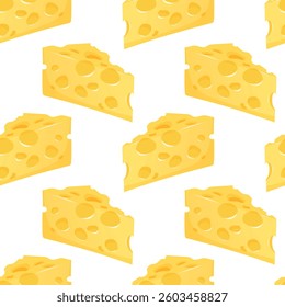 Seamless pattern with cheese. Background for menu, paper, supermarket, farm shop, textile.