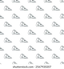 Seamless pattern with cheese doodle for decorative print, wrapping paper, greeting cards, wallpaper and fabric
