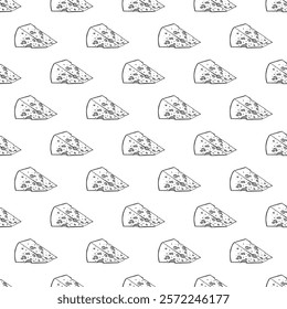 Seamless pattern with cheese doodle for decorative print, wrapping paper, greeting cards, wallpaper and fabric