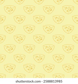 Seamless pattern with cheese doodle for decorative print, wrapping paper, greeting cards, wallpaper and fabric