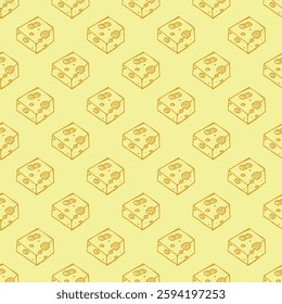 Seamless pattern with cheese doodle for decorative print, wrapping paper, greeting cards, wallpaper and fabric