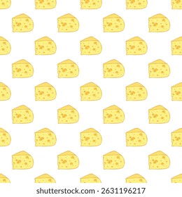 Padrão sem costura com rabiscar de queijo para impressão decorativa, papel de embrulho, cartões de saudação, papel de parede e tecido