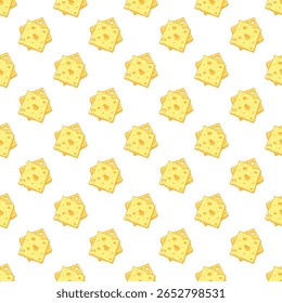 Padrão sem costura com rabiscar de queijo para impressão decorativa, papel de embrulho, cartões de saudação, papel de parede e tecido