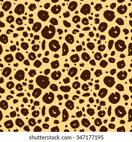 Seamless pattern with cheetah skin / vector 