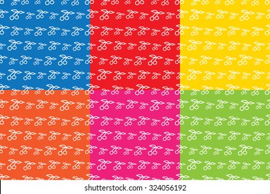 Seamless pattern with  cherry.