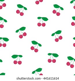 Seamless Pattern of cherry