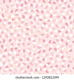 Seamless pattern of cherry petals