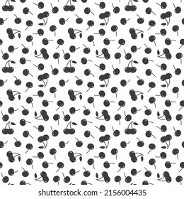 Seamless pattern of cherry,  vector illustration background