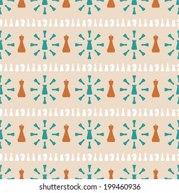 Seamless pattern of chess