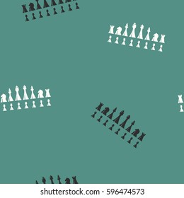 seamless pattern with chess pieces for your design