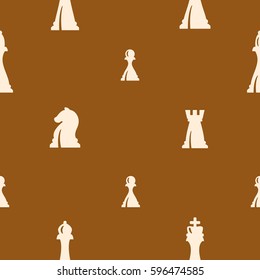 seamless pattern with chess pieces for your design