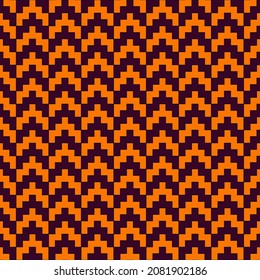Nahtloses Muster. Hintergrund. Tapete mit traditioneller Architektur. Altes Motiv. Manji-Mosaik. Orientalische Ornamente. Geometrisches Digitalpapier. Ethnische Textilindustrie. Vektorbild