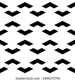 Seamless pattern. Chevrons ornament. Curves wallpaper. Angle brackets backdrop. Folk background. Ethnic motif. Digital paper, textile print, abstract image. Vector art.