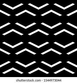 Seamless pattern. Chevrons ornament. Embroidery ornate. Curves backdrop. Folk wallpaper. Ethnic background. Tribal motif. Mosaics image. Digital paper, textile print, web design, abstract. Vector art.