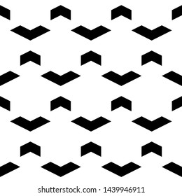 Seamless pattern. Chevrons ornament. Ethnic motif. Curves wallpaper. Angle brackets backdrop. Folk background. Digital paper, textile print, abstract. Vector art.